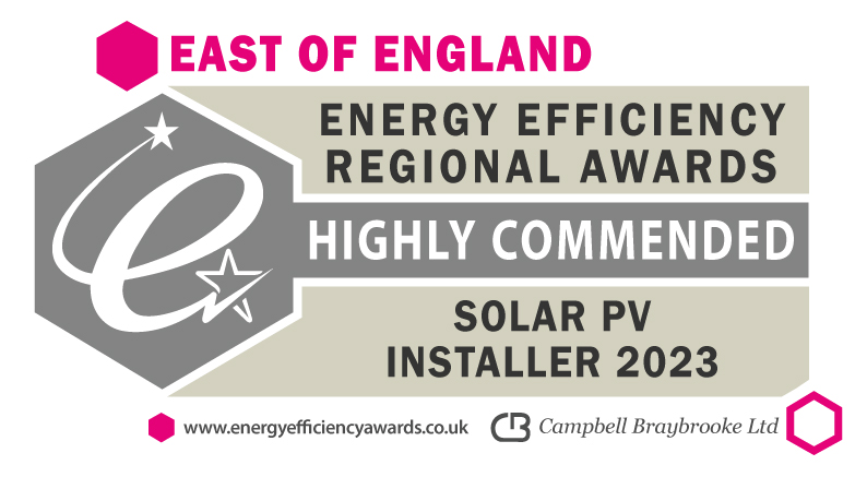 2023BdgCat-SolarPV-HlyComm-EastEngland Solar PV installer 2023 award