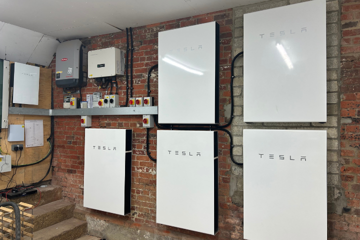 Tesla Powerwalls installed by Green Building Renewables