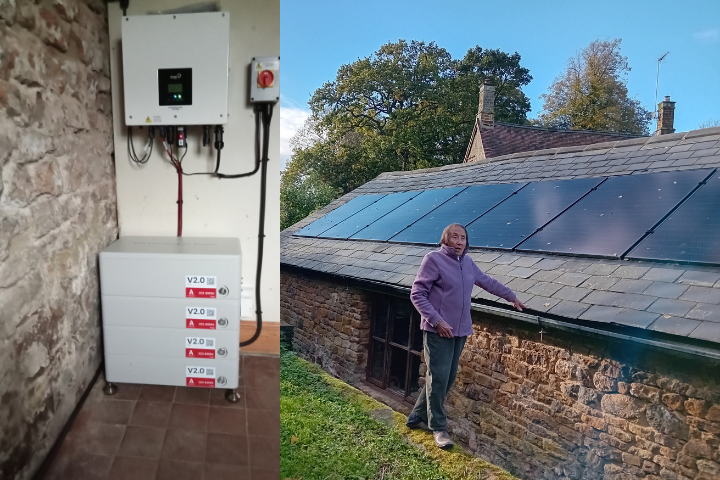Solar batteries and solar panel installation