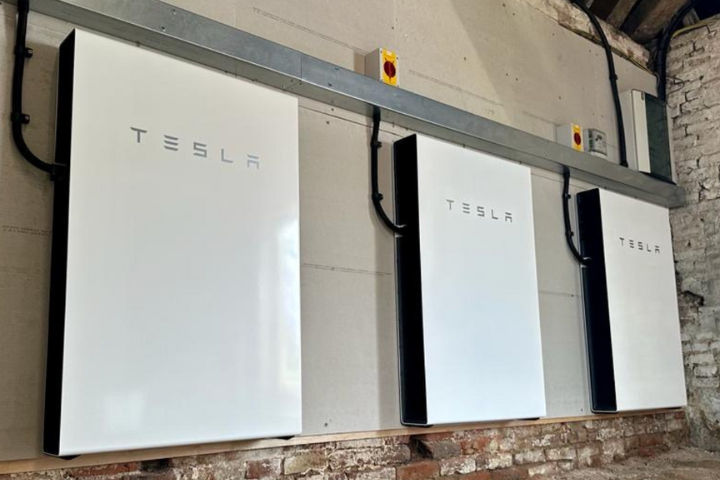 Three Tesla Powerwalls